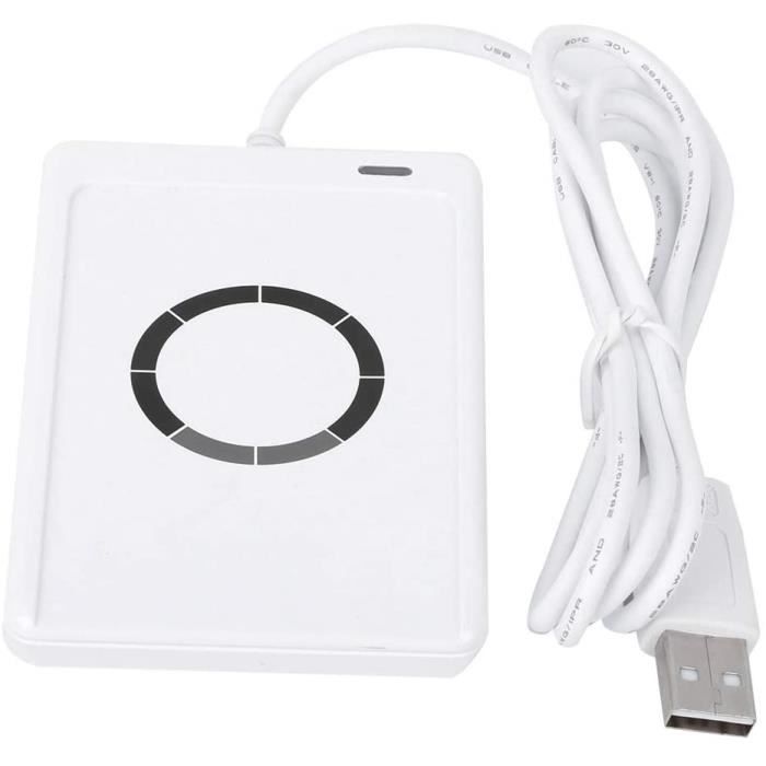 Lecteur de carte NFC Plug-and-Play, 75 x 30 x 12,7 mm 13,56 MHz 200 mA ...