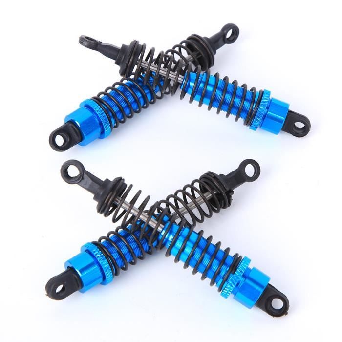 Pièces Amortisseurs RC Compatible Avec Traxxas 727 Pour Slash 4x4 1/10 RC Voiture Amortisseur Avant/arrière En Alliage D'aluminium, Gros Alésage Entièrement En Métal(Red,Front