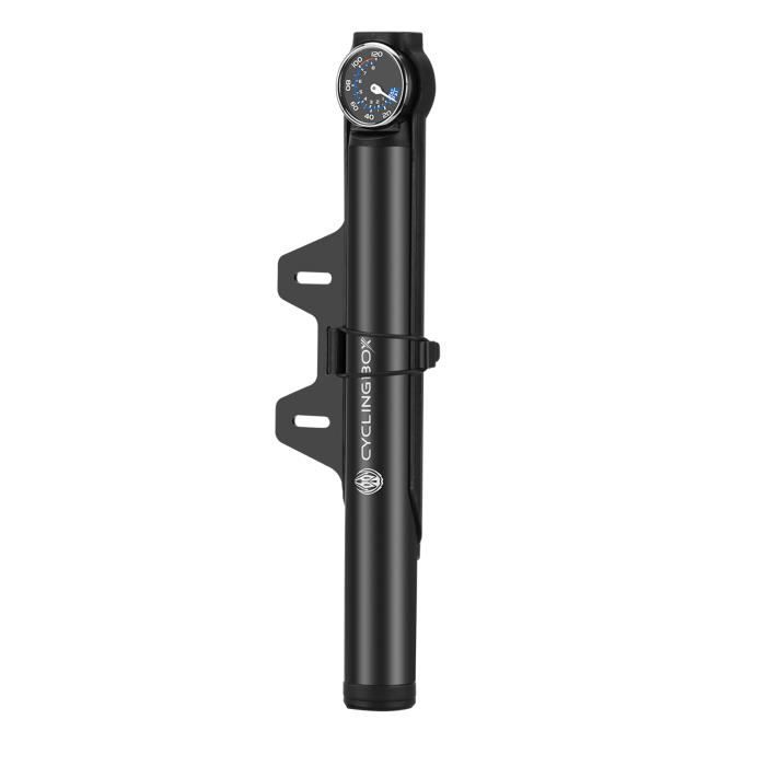 Pompe à vélo électrique avec jauge pour Presta et Schrader en alliage d'aluminium Pompe à pneu de vélo Mini 120 PSI Gonfleur