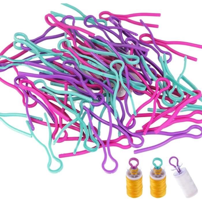 80 Pinces à Bobines De Fil - Multicolores - Organisation Couture - Support Canette Pratique
