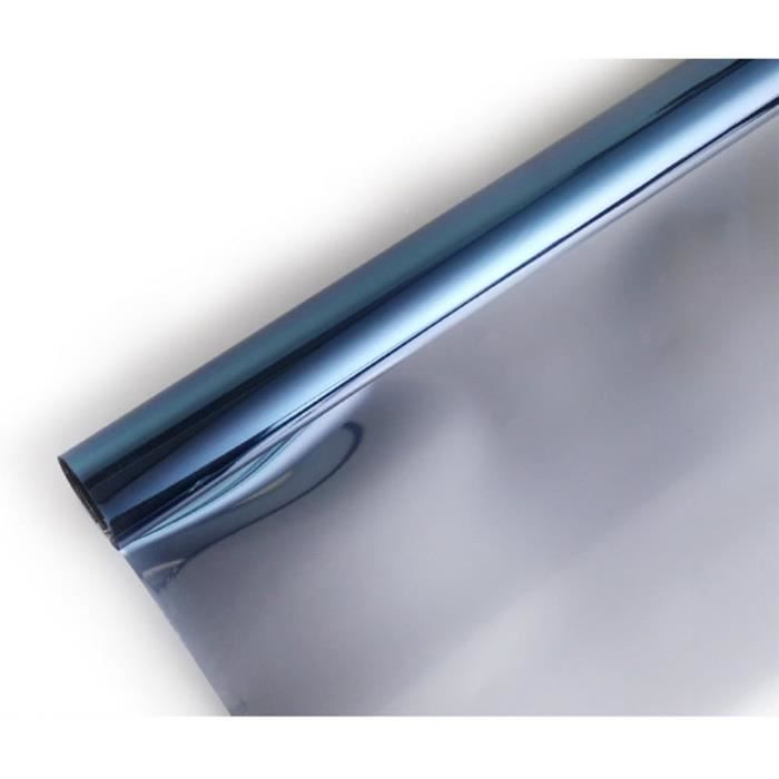 Film Adhésif électrostatique Pour Vitre – 50x200 Cm, Opaque Miroir, Anti-chaleur Et Anti-UV 90%, Sans Colle, Facile à Poser