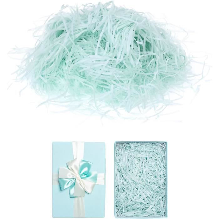 DECARETA 100 Grammes Hamper Déchiquetés de Pâques, Papier de Raphia Déchiquette Papier de Soie Déchiqueté pour Remplissage d'Emballage (Kaki