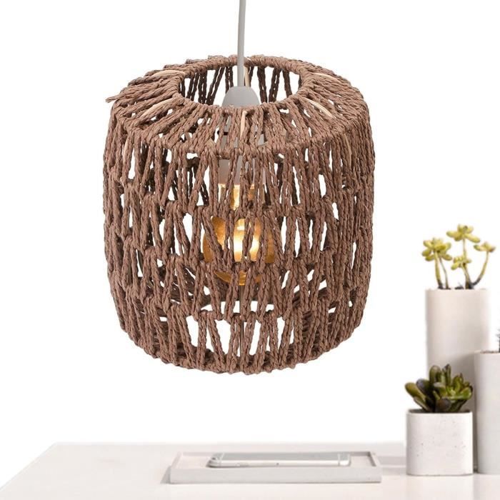 Abat-jour En Corde De Papier, Style Boho, Pour Salle à Manger, Ferme