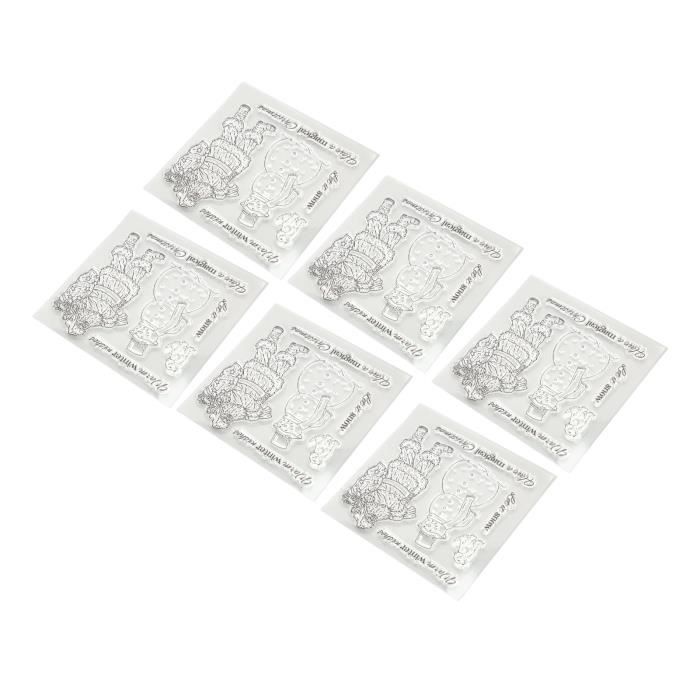Tampons en caoutchouc transparent pour la fabrication de cartes, le scrapbooking, les artistes, le gaufrage, l'album photo, les loisirs créatifs, 17 x 21,5 cm