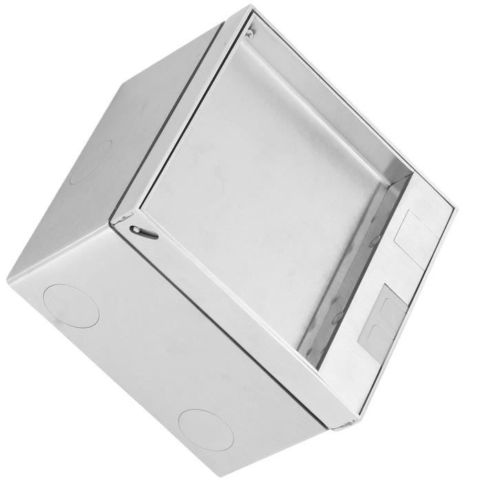 Boîte De Prise Encastrée Sol 4000W 16A – 3 Prises EU Standard, Acier Inox Étanchéité IP67 Pour Cuisine Et Bureau