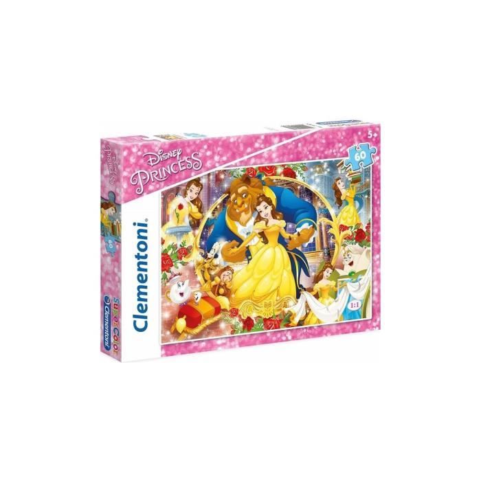 Puzzle Enfant La Belle Et La Bete Au Bal 60 Pieces - Clementoni Disney ...