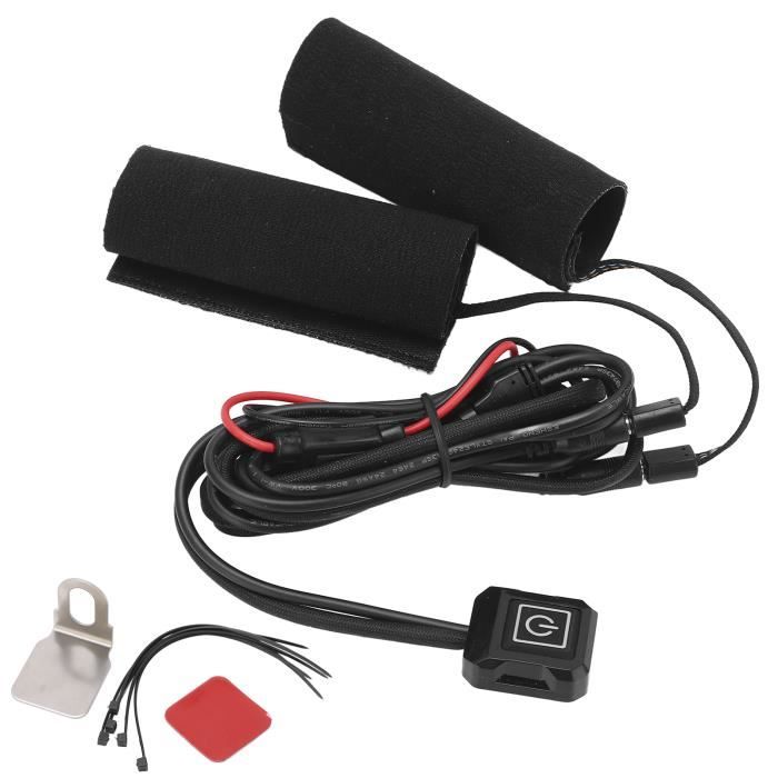 Coussin Chauffant Pour Guidon Moto - 2 Pièces, 12V, Température Réglable 3 Vitesses - Universal Moto, Scooter, ATV