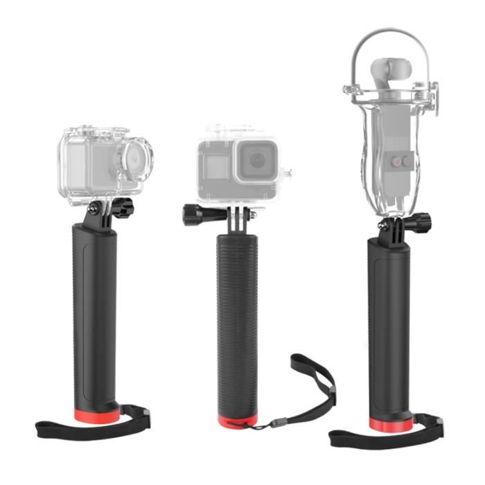 Dioche poignée flottante pour GoPro Accessoire de poignée de plongée à poignée flottante Sunnylife avec dragonne et vis pour