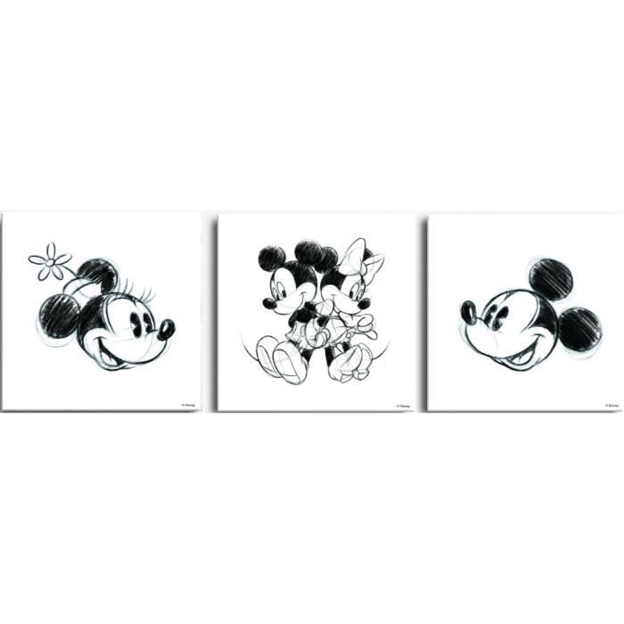 Set De 3 Toiles Imprimees Mickey Minnie Disney 30 X 30cm Noir Blanc Cdiscount Maison Set De 3 Toiles Imprimees Mickey Minnie Disney 30 X 30cm Noir Blanc Cdiscount Maison
