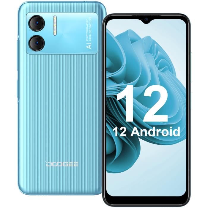 Smartphone Doogee X98 Pro - Android 12.0 - 4Go RAM+64Go ROM - Double caméra SONY® AI - Double carte - Bleu océan