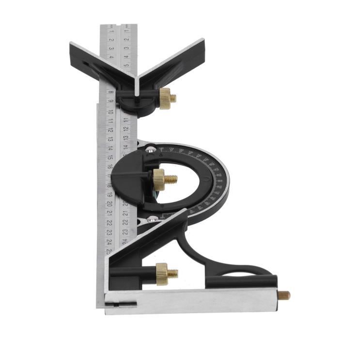 Règle D'angle De Combinaison, Equerre à Combinaison 300mm En Acier Inoxydable Regle Angle Polyvalente Pour Mesure Precise Marquage 97565829