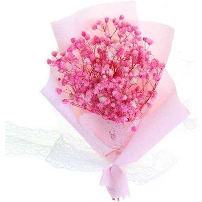 Création florale séchée rose