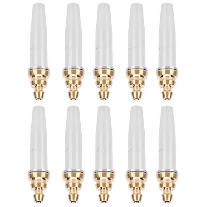 Zerone Buse De Coupe En Acétylène 10 Pièces Pointe De Buse De Coupe De Gaz Propane Acétylène