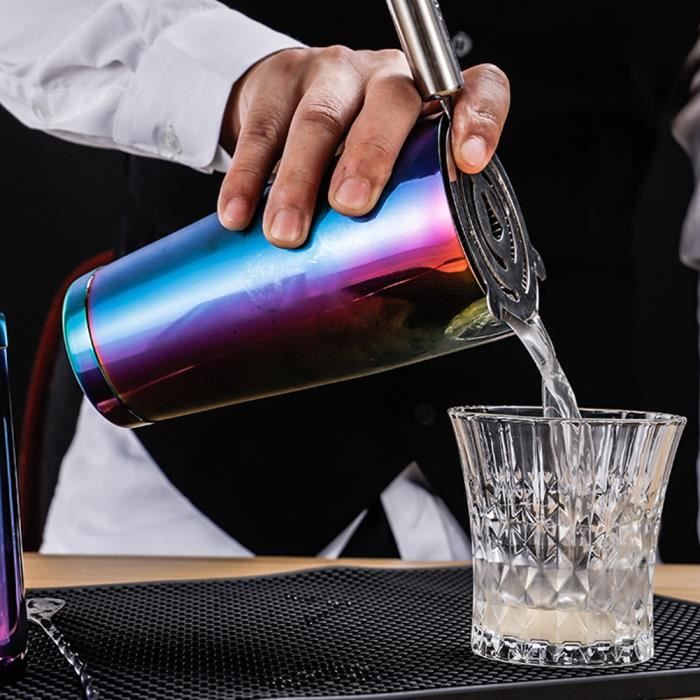 Fdit Shaker Boston Shaker à cocktail Boston coloré en acier inoxydable