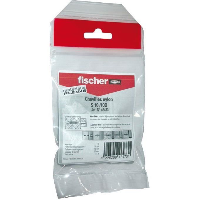 Cheville nylon - lot de 20 - S 8/20B