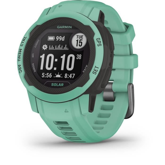 GARMIN - Montre connectée - Instinct 2S - Solar Vert d’eau