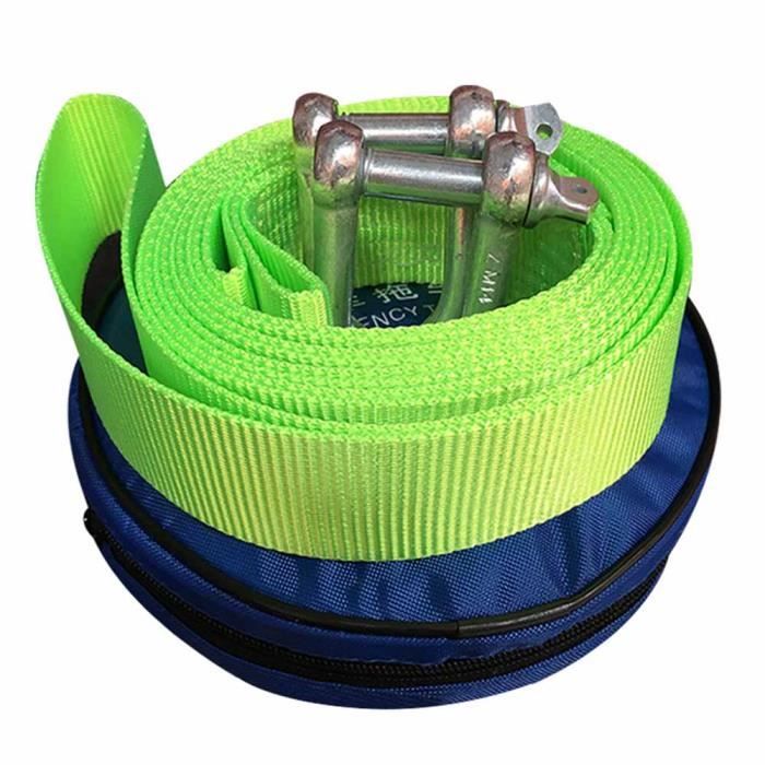 Corde de remorquage renforcée avec sangle de remorquage pour sangle de