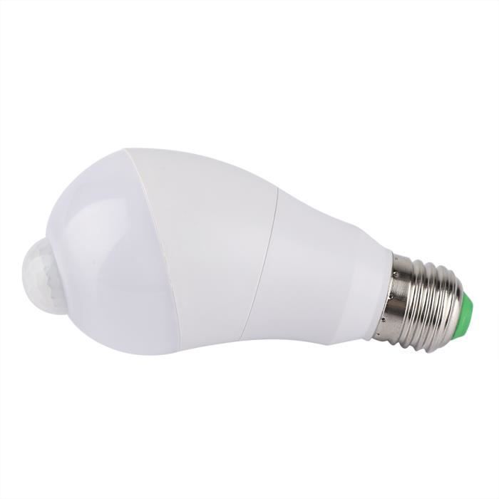Ampoule LED E27 Avec Détecteur De Mouvement PIR - Intelligent, Automatique, Neuf