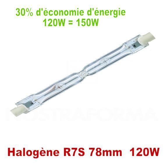Lot De 6 Ampoules Halogènes R7s 78mm 120W 2000LM – Blanc Chaud 2800K Dimmable – Remplacement Puissant Et Économique