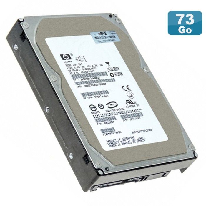 HP DF072BABUD SAS - vue 2