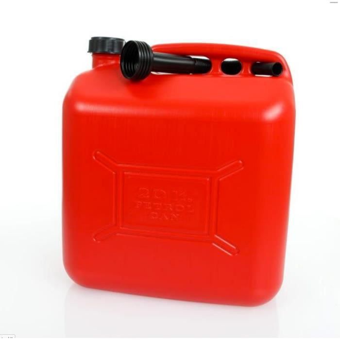 IMDIFA Jerrican Plastique Rouge pour Hydrocarbures 20L