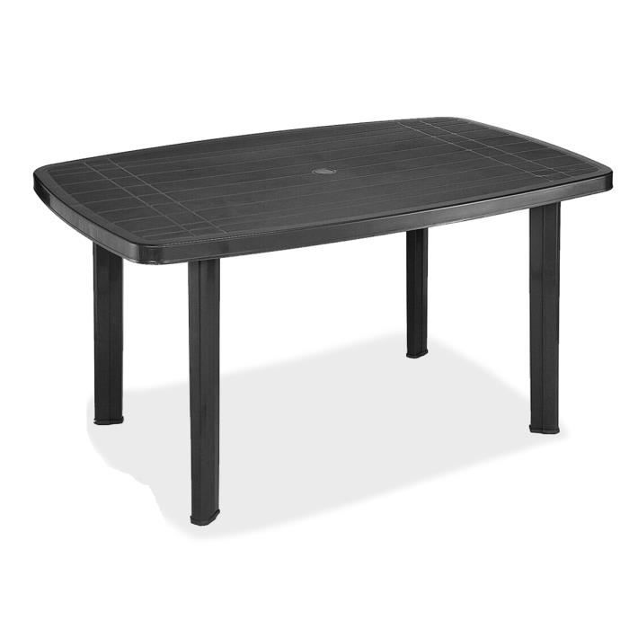Table de jardin rectangulaire,table de salle à manger d'extérieur Longueur 137 x Profondeur 85