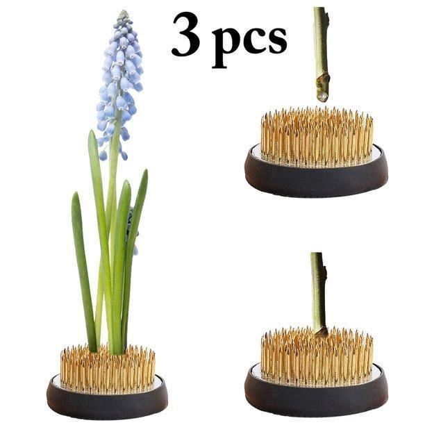 Couvercles Grenouille Fleurie 2,4 Pouces - Lot De 12 - Insert Pour Vase Rond Métal - Argenté - Neuf