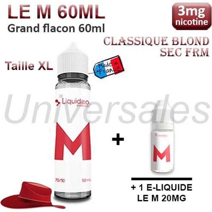 E liquide LE M 60ml nicotine 3mg - LIQUIDEO France - Cdiscount Au quotidien E liquide LE M 60ml nicotine 3mg - LIQUIDEO France - Cdiscount Au quotidien