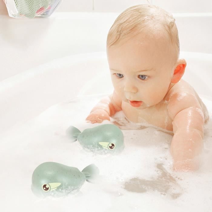 KalaDuck 62PCS Jouet de Bain Toboggan à Canard, Piste de Bricolage