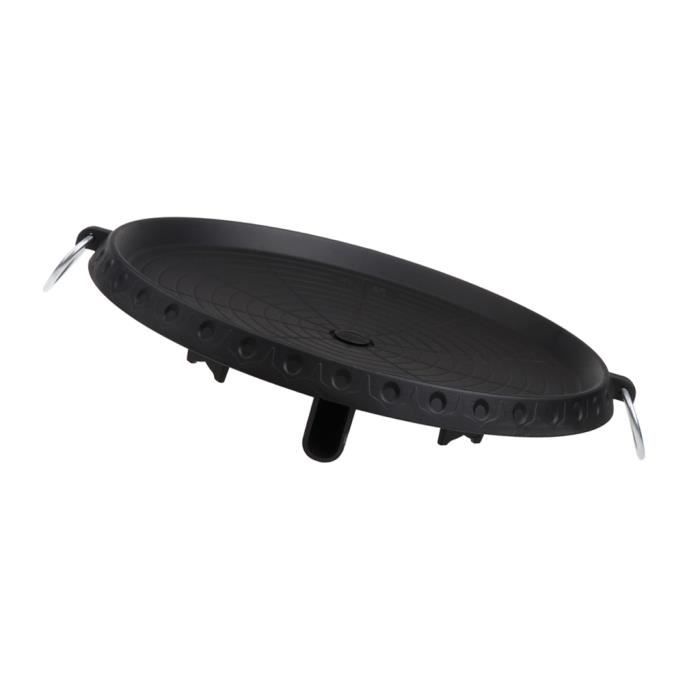 Plancha ronde en fonte émaillée 65cm - Double face