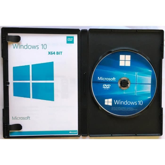 Windows 10 Home 64 bit DVD Avec Licence Officiel Microsoft ...
