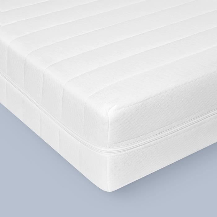 Matelas en mousse Matelas 90x200 cm orthopédique Déhoussable Matériaux hygiéniques et respirants Épaisseur 10 cm Matelas Matelas en mousse Matelas 90x200 cm orthopédique Déhoussable Matériaux hygiéniques et respirants Épaisseur 10 cm Matelas