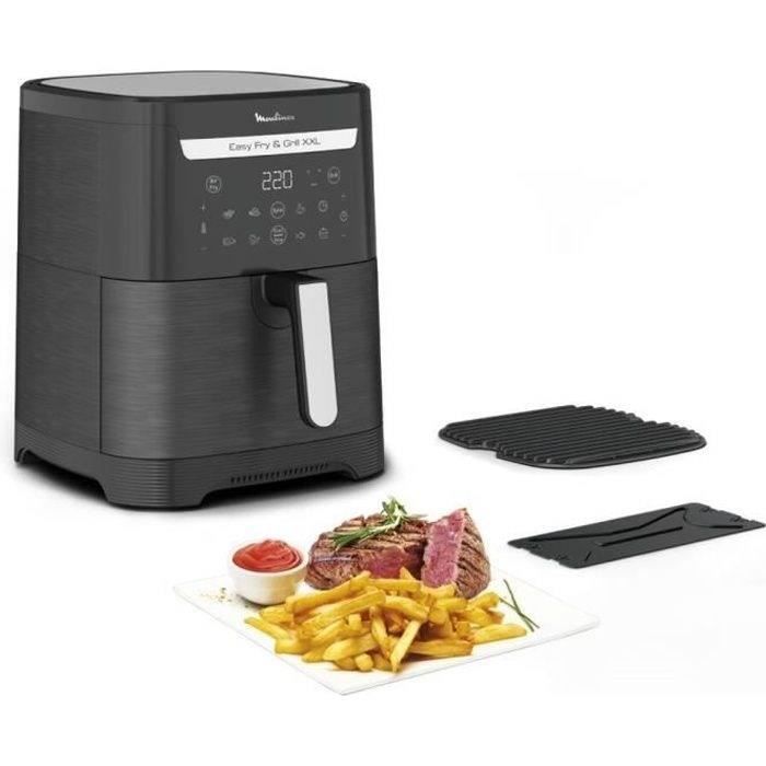 Moulinex Easy Fry & Grill Friteuse sans huile + gril Capacité 6 5 Jusqu’à 8 personnes 8 programmes automatiques Séparateur double cuisson Application Moulinex air fryer EZ801810 - vue 10