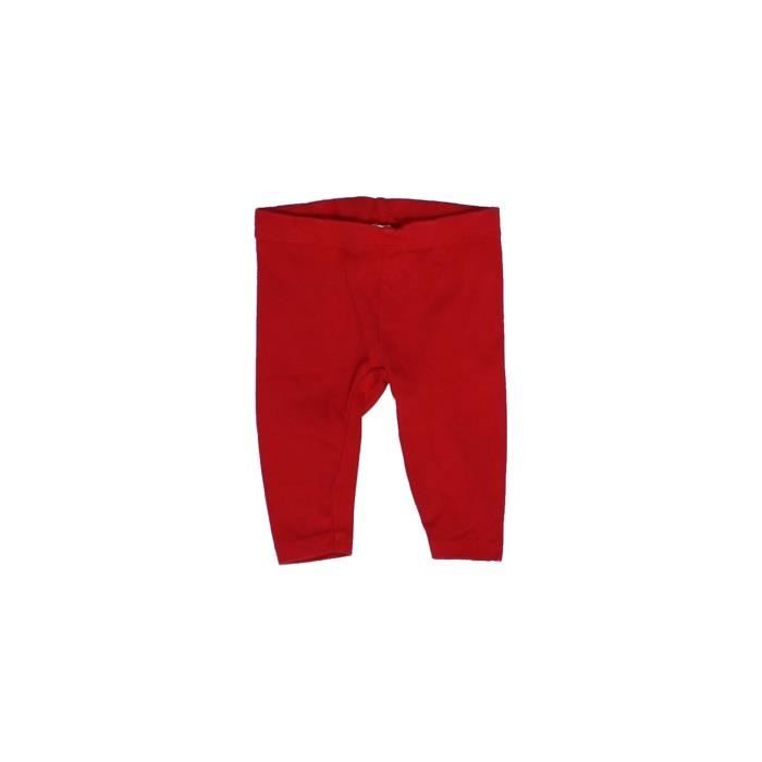 legging rouge bebe fille