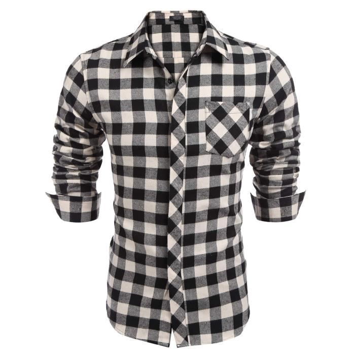 chemise carreau homme