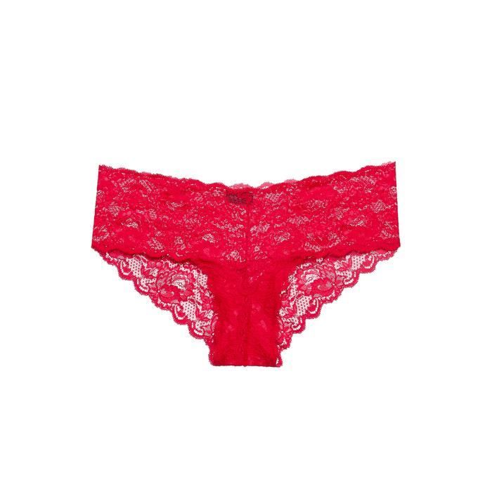 slip rouge femme