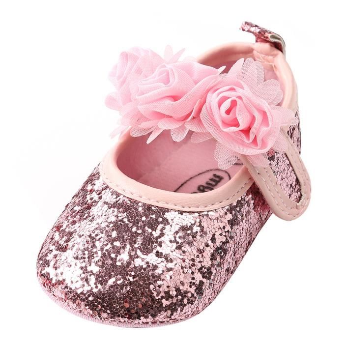 chaussure rose bebe fille