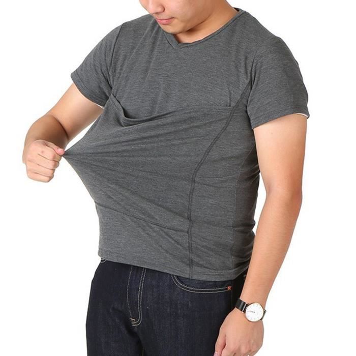 Kangourou T Shirt Homme Multifonction A Manches Courtes T Shirt De Bebe T Shirt Papa Gris Gris Cdiscount Pret A Porter