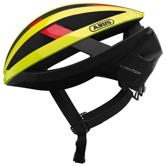 Casque de protection ABUS Viantor - Jaune et noir - Vélo sur route