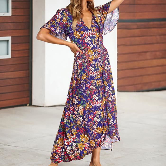 robe col v devant et dos