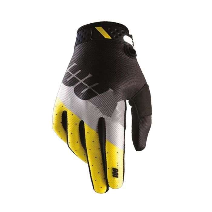 KOZSF Gants Sports D'Extérieur Pour Homme Gants De Moto Hommes Écran Tactile En Cuir Gant De