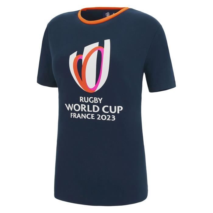 t-shirt macron femme rugby world cup 2023 officiel