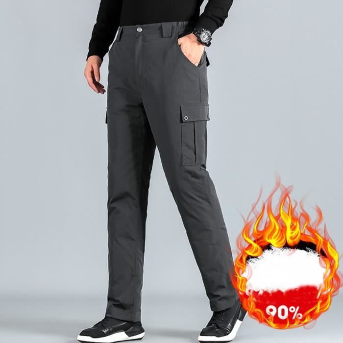 Pantalon Chaud Pour Homme, Ample, En Coton, Multi-poches, Style Armée,  Survêtement Épais, Élastique, Cargo, Velours, Taille M-6xl, Hiver -  Pantalons Décontractés - AliExpress