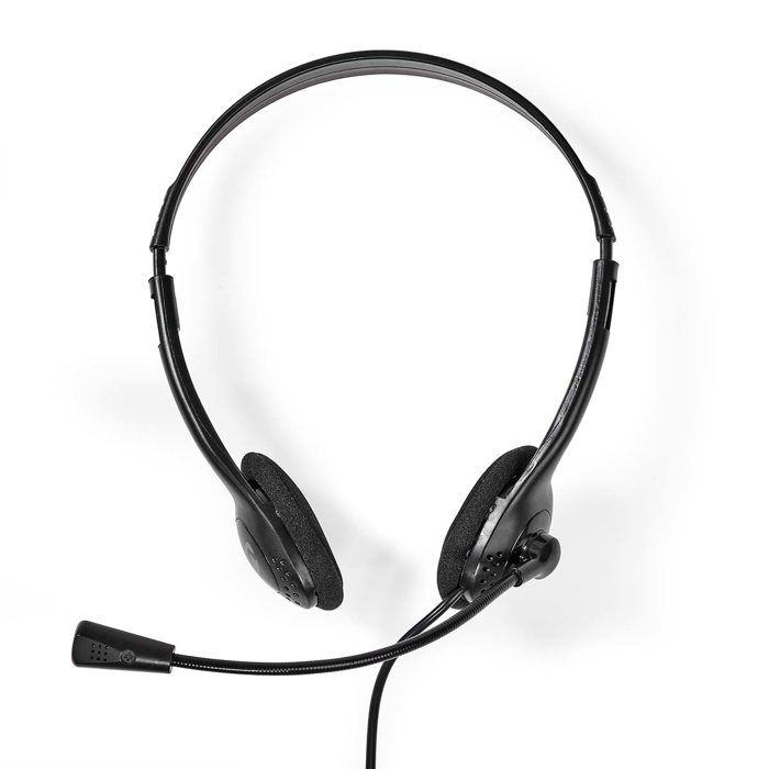 Nedis Casque PC Supra Aural Stéréo USB C avec Adaptateur USB A et Micro Flexible