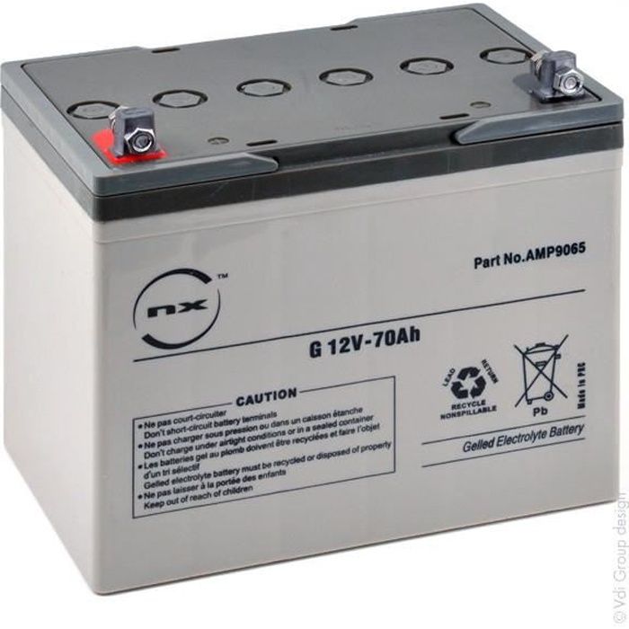 Batterie plomb etanche gel G 12V-70Ah 12V 70Ah - Batterie(s