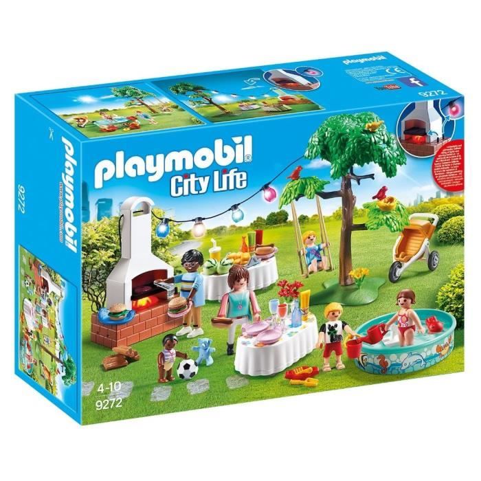 PLAYMOBIL - 9272 - City Life - Famille et Barbecue Estival - Cdiscount Jeux - Jouets