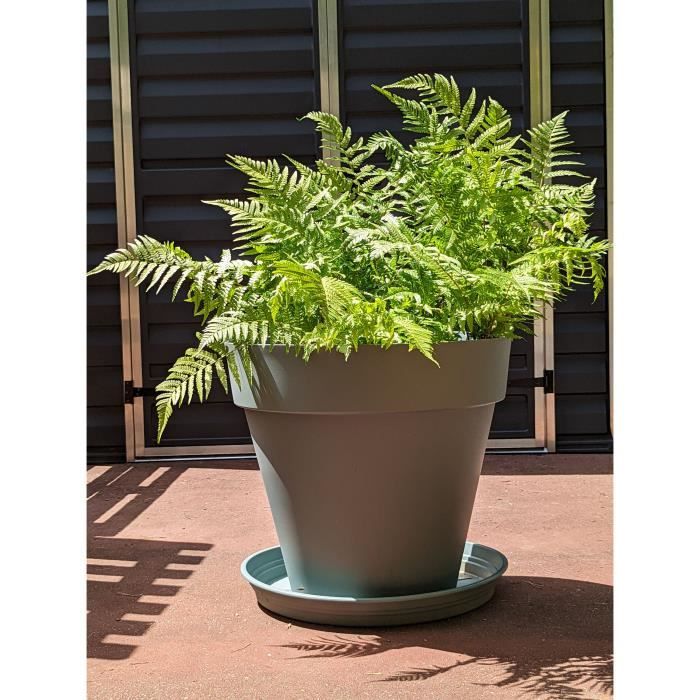 Bac à fleurs rond RIVIERA SOLEILLA Plastique Diamètre 60 cm - vue 3