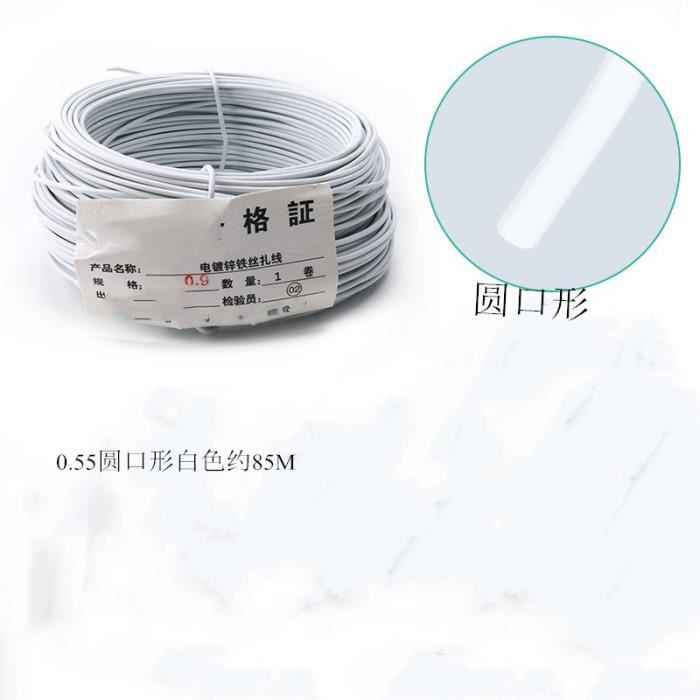 100 Attaches Câble Rondes Blanches - Clips De Fixation Pour Fils électriques, Facile à Installer