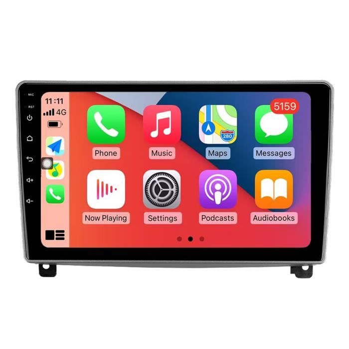 RoverOne® Autoradio GPS Bluetooth pour Peugeot 407 2004 - 2010 Android 2Din Tablette Radio Stéréo Navigation WiFi Écran Tactile