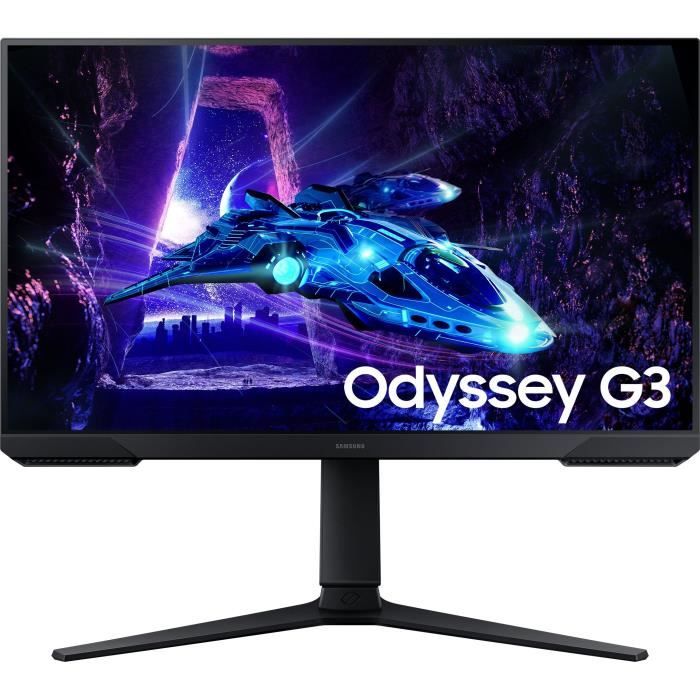 Écran PC - SAMSUNG - ODYSSEY G3 G30D - 24 FHD - Dalle VA - 180Hz - 1ms - Pivot/Orientable - 1 DP - Noir
